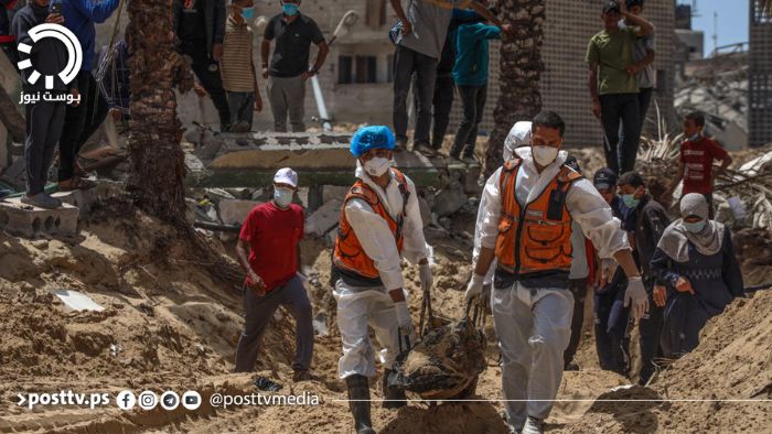 المقابر الجماعية في غزة